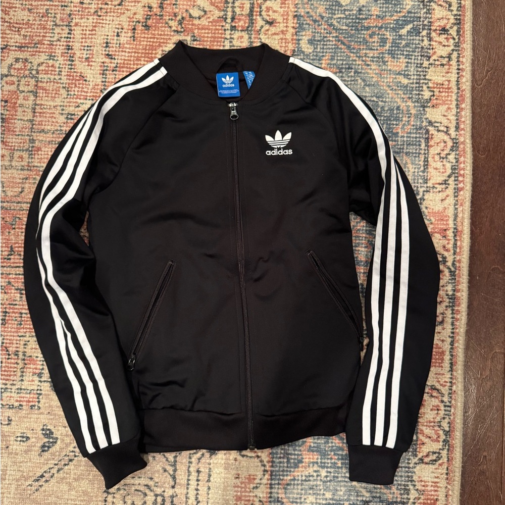 Adidas Black Track Jacket & Pants set